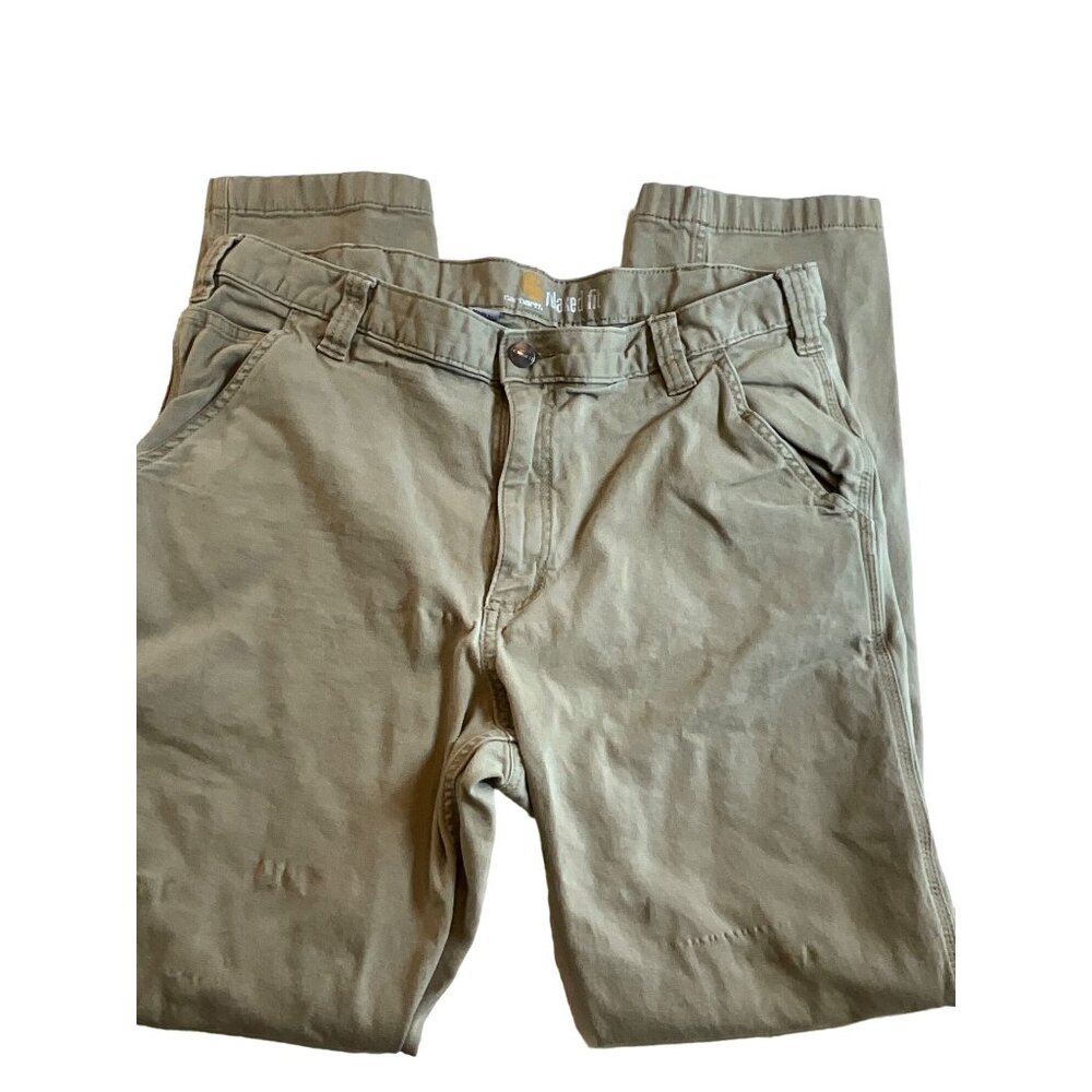 Carhartt Men's‎ 38x32 Khaki Jeans Imperfections